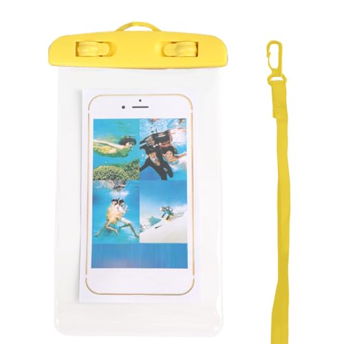 Bolsa impermeable para teléfono – Bolsa de ciclismo para teléfono inteligente, bolsa transparente para teléfono con pantalla táctil con cordón para natación, rafting, barco, esnórquel, playa, kayak