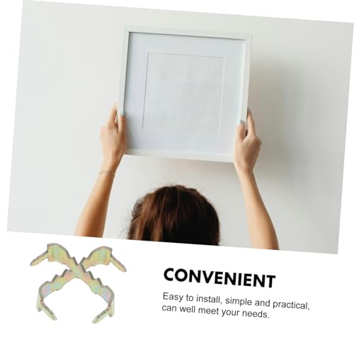 Image of 100pcs Heavy Duty Picture Frame Hangers Self-Nailed Picture Hanging Hardware for Various Frame for Home Decor and Gallery Displays