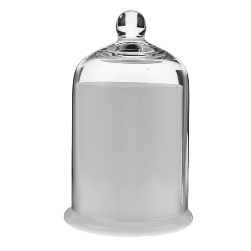 VALICLUD Transparent Glass Butter Keeper with Dome Lid Small Food Storage Container for Cheese and Butter Refrigerator Freshness Preserver Airtight Candy Canister Tray for Kitchen