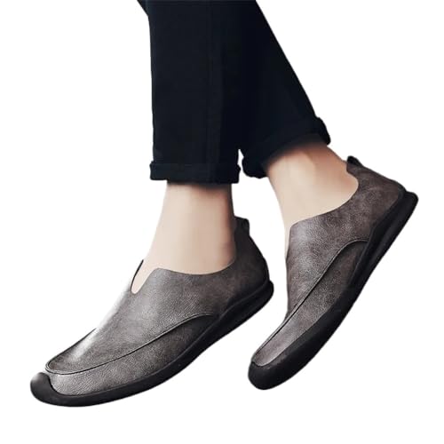 FMURY Genuine Leather Men Shoes Casual Slip On Formal Loafers Men Moccasins Male Driving Shoes Loafers2