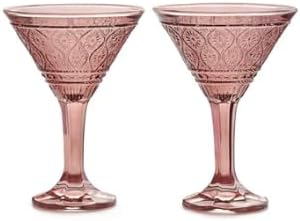 Rosewood Martini Glasses, Set of 2 by Godinger