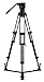 LX7 Tripod System with Pan Tilt Fluid Head, 75mm Aluminum Tripod, Floor-Level Spreader, Carrying Case