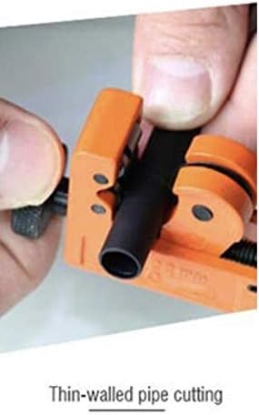 Edward Tools Harden Pro Mini Pipe Cutter 1/8” to 7/8” - Cuts Copper, Aluminum, Metal - Multi Use Tube Cutter, PVC Cutter - Cuts Arrows, Lines - Heavy Duty Steel Blade Pipe Cutter Wheel