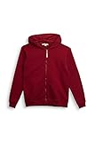 Mit Kapuze ESPRIT Jungen Sweatjacke Sweatshirt, Dark red red, M-152