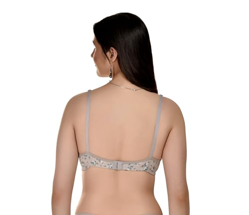 Image of Full Coverage Non Padded Wire Free Daily Use Regular Printed Bra for Women and Girls in Multicolor