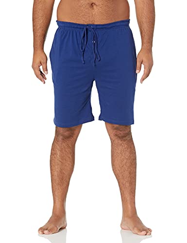 Image of Amazon Essentials Men's 9 inch Knit Pajama Shorts with Elastic Waist and Drawstring, Loungewear (Available in Big & Tall)