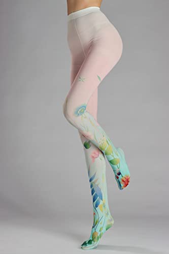 Image of Sahabowi Women's Sheer Tights, Digital Print Designs Stockings