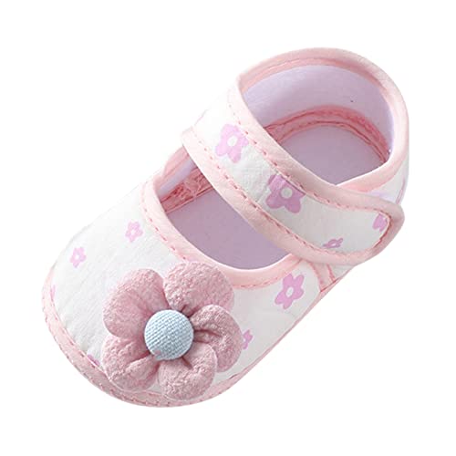 Baby Toddler Sandals Infant Girls Boys Shoes Flowers Princess Shoes Soft Sole Prewalker Summer Shoes (Pink, 4.5 Infant)