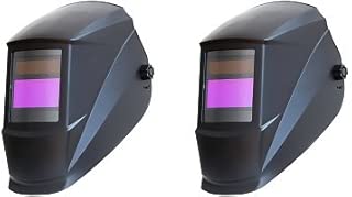 Antra AH7-220-0000 Solar Power Auto Darkening Welding Helmet with AF-220i Shade 9-13 with Grinding Feature Extra lens covers Good for TIG MIG MMA (2-(Pack)) - coolthings.us