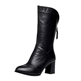 Best Coach Winter Boots - Holzkary with Heel Fashion Boots for Women Back Review 