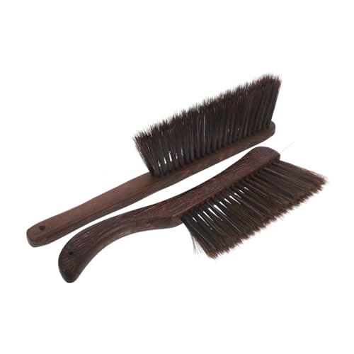 FOMIYES 2pcs Bed Brush Broom Soft Cleaning Brush Bed Cleaning Brush Wood Hand Broom Keyboard Brush Kitchen Brush Stains Remover Brush Window Cleaning Brush Whisk Broom Small Broom to Clean