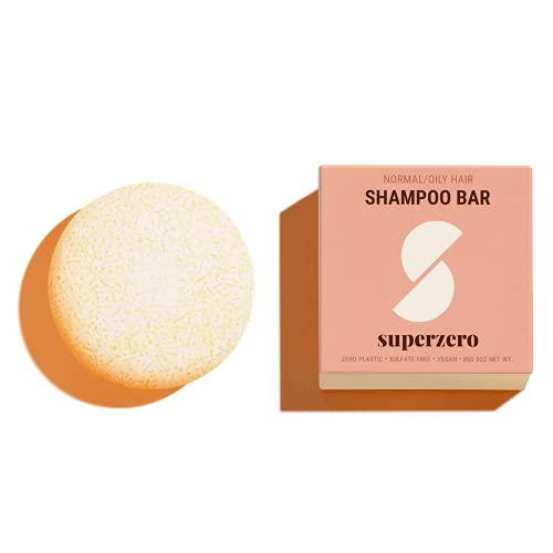 superzero Shampoo Bar for Fine, Normal to Oily Hair, Sulfate Free, Vegan, 100% Plastic Free, Natural, Eco-Friendly, and Stylist Recommended