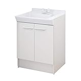 LIXIL(リクシル) INAX 洗面化粧台 V1シリーズ 2ハンドル混合水栓 扉タイプ ホワイト 間口600mm V1N1-600/VP1H