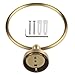 Antique Craft Brass Towel for Ring Holder for Wall Mounted Bathroom, Heavy Duty Brass Bathroom Accessory, Compatible with Kitchen and Living Room