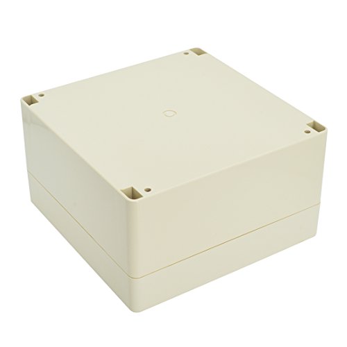 Lemotech Waterproof Dustproof Ip65 Abs Plastic Junction Box Universal Electric Project Enclosure Pale Gray 6.3 X 6.3 X 3.54 Inch (160 X 160 X 90 Mm) #TOP2