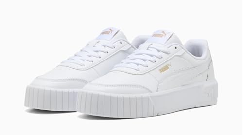 PUMA Womens Carina Mia Lace Up Sneakers Shoes Casual - White - Size 5.5 M2