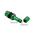 uxcell 4pcs Green Aluminum Alloy Tubeless Wheel Tire Valve Stems for Car