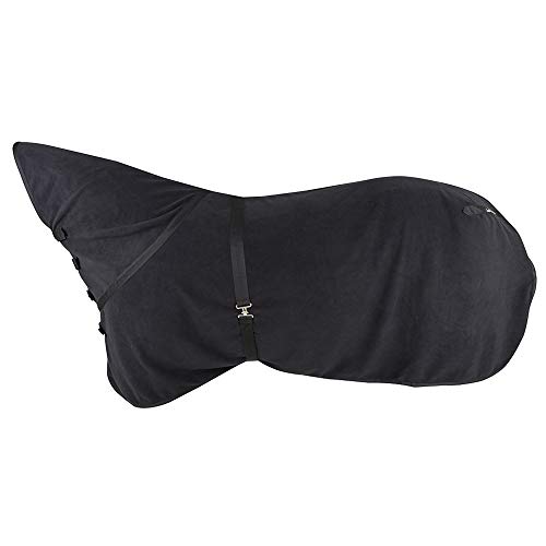 CLASSIC EQUINE Polar Fleece Cooler Premium, Color: Black, Size: L (CEPFCBKL)