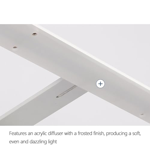 Lámpara de pared LED moderna rectangular en color negro de 42cm con luz cálida 2
