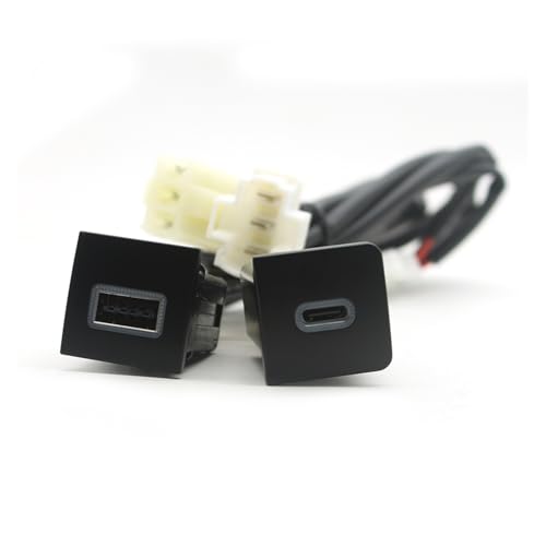 CMJAHU Chargeur Rapide for Voiture VW Golf 5 et VW Golf 6, Double Port USB PD QC3.0, Adaptateur d'interface de Prise téléphonique, Chargeur Rapide