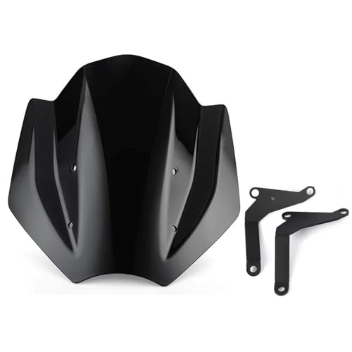 Windschild Motorrad Für Triumph Für Trident 660 Für Trident660 2021 2022 2023 Windschutzscheibe Windschutz Motorrad Windabweiser Moto Windschild(Smoke)