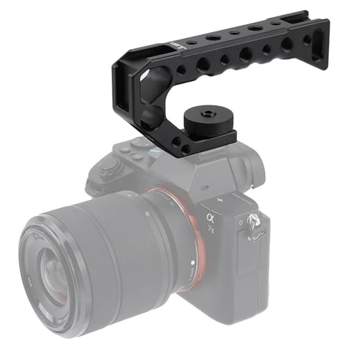 Image of FOTGA Camera Top Handle Hand Grip Handgrip Arri Locating Screw Cold Shoe for DSLR Camera