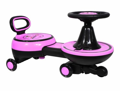 Image of Toyzone Orbiter Electric Magic Car (Pink) | Rechargeable Ride On with 12V 4.5 AH Battery | Colourful LED Lights & Music | Made in India | 6M Battery Warranty | Age 2-10 Years, Upto 30 KGs
