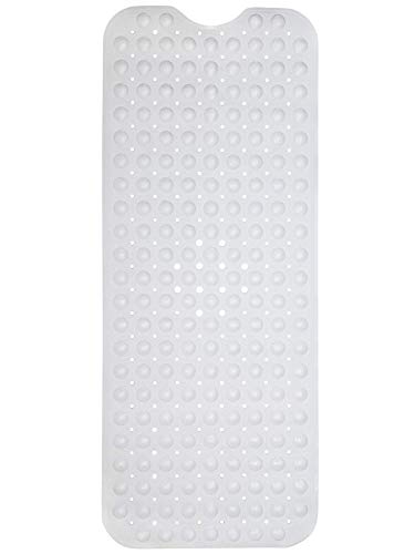 Image of Enkosi Bath Mat - Large Non Slip Bathtub & Shower Mat - Extra Long 40 x 16 Inch Bathroom Mats for Tub - Machine Washable & Mildew Resistant Nonslip Bathmats - Anti Slip Bathroom Accessories