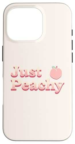 Womens and More Graphic Casual Summer Just Peachy �X�}�z�P�[�X iPhone 16 Pro �p