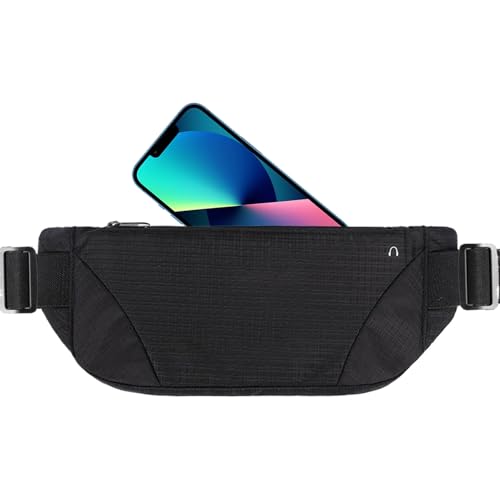 Yazisam ランニングベルト トラベル 軽量スポーツアクセサリー ハンズフリー - ハイキング用防水スマートフォンウエストポーチ 携帯電話収納 | 調整可能多機能ベルトポーチ 男女兼用 大人からジュニア対応 快適設計 収納便利