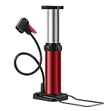 Bike Pump Portable, Mini Bicycle Pump, 120 PSI Hand Air Pumps with Presta and Schrader Valve for Bik