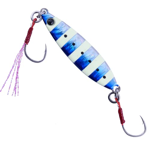 メジャークラフト ルアー メタルジグ ジグパラ スロー ライト ショアジギング用 15g #26 ゼブラピンク JPSLOW-15 9枚目