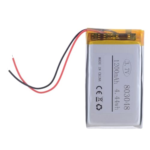 Batería 803048 con 1200mAh y 3.7V de Litio para máxima duración y estabilidad