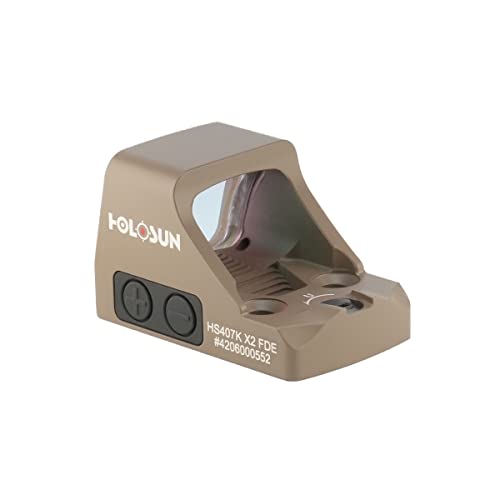 HOLOSUN HS407K X2 Red 6 MOA Dot Open Reflex Optical Sight for Subcompact Pistols - Durable Parallax Free Unlimited Eye Relief Handgun Sight with Aluminum Housing & Shake Awake Technology - Image 7