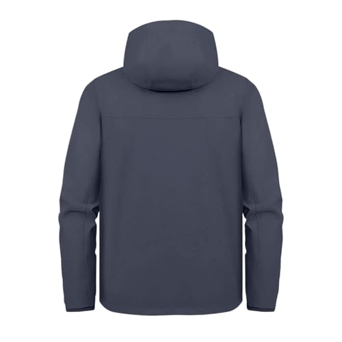 Chaqueta ligera impermeable para mujer, abrigo de lluvia encerado con capucha para senderismo 7