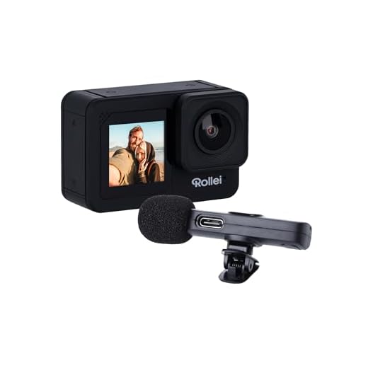 Rollei Actioncam D6Pro - 5K-Video, 2,2" IPS-Touchscreen, Wasserdichtes Gehäuse bis zu 30 m, 6-Achsen-Bildstabilisierung, Drahtloses Mikrofon inklusive