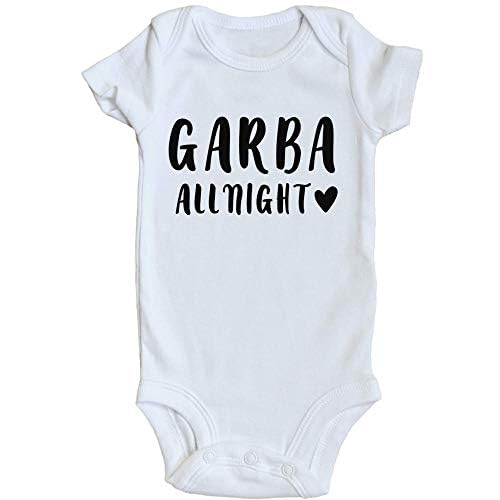 TwentyFourDoves Garba All Night Baby Bodysuit, Indian, Punjabi, Baby Gift, Baby Hindu