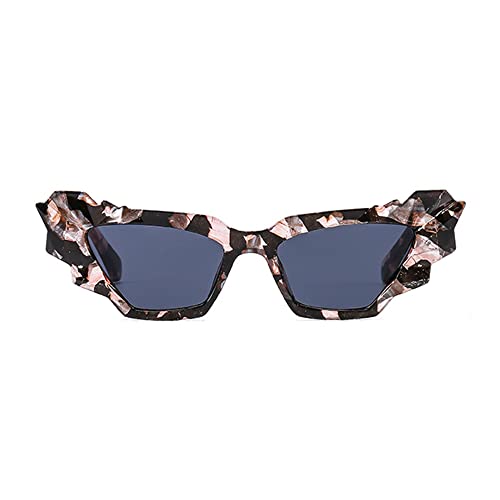 UV Non Polarized Small Cat Eye Sunglasses Trendy Plastic Frame AZ95632