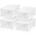 Amazon.com: IRIS USA 6 Quart Compact Stacking Storage Drawer, Plastic ...