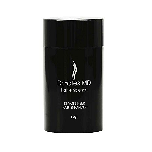 Dr. Yates MD - Keratin Fiber, Premium Hair Enhancing Replenishing Fibers (Dark Brown, 0.42 oz)