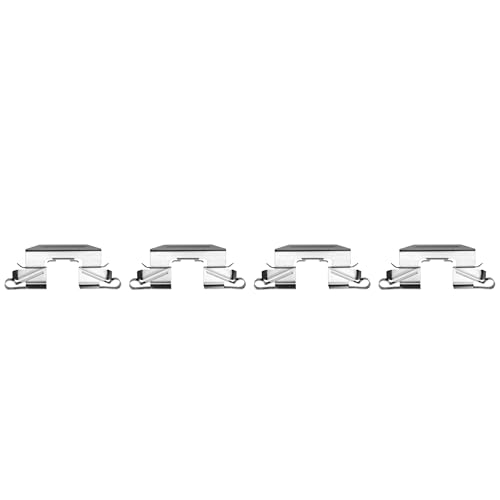 Image of Detroit Axle - Rear Ceramic Brake Pads w /Hardware Replacement for Nissan Pathfinder - 2pc Set