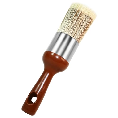 Horse Hair Brush for Leather and Furniture Salve - Durable Wax Brushing Tool with Comfortable Handle for Home Leather Cleaning （Long Handle）
