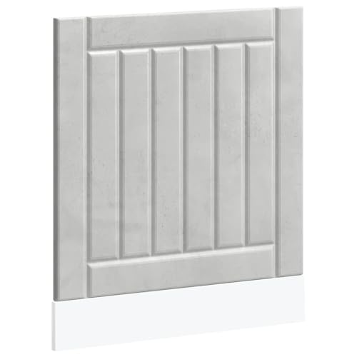 IKAYAA Panel Frontal para Lavavajillas,1.5 cm, Lucca, Panel Delantero Lavavajillas Cocina, Puerta Lavavajillas, Gris hormigón 60 x 1.5 x 67 cm
