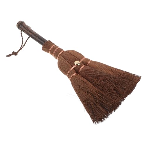 GARVALON Scopa Mano in Fibra di Scopa da Cucina Corta Accessorio per Pulizia di Tèiere e Accessori da tè Design Morbido per Casa