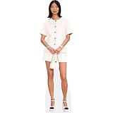 Constance Tsang (White Outfit) Silhouette en Carton Taille Mini