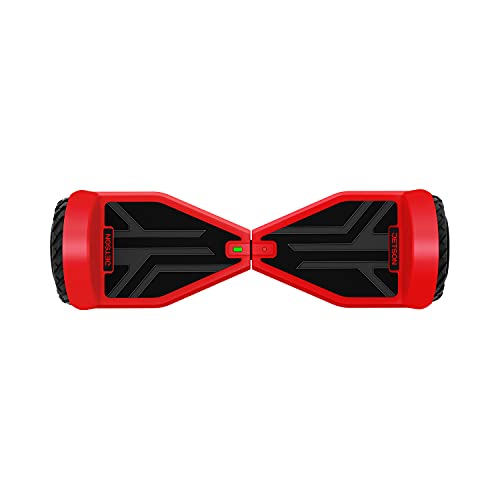 Jetson Hoverboard - Spin Hoverboard With Off-Road All-Terrain Wheels - Hoverboard With Light Up Led Headlights And Wheels - Heavy Duty Self-Balancing Smart Hoverboard (Red) #TOP3