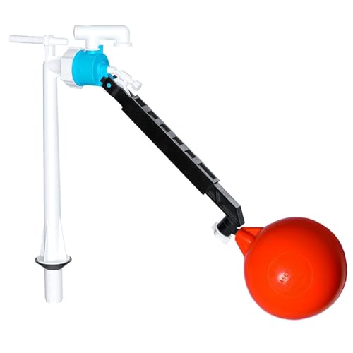 SPARES2GO 1/2 Bottom Entry Valve Straight Toilet Cistern Filling Inlet 4 1/2 Ball Float Kit