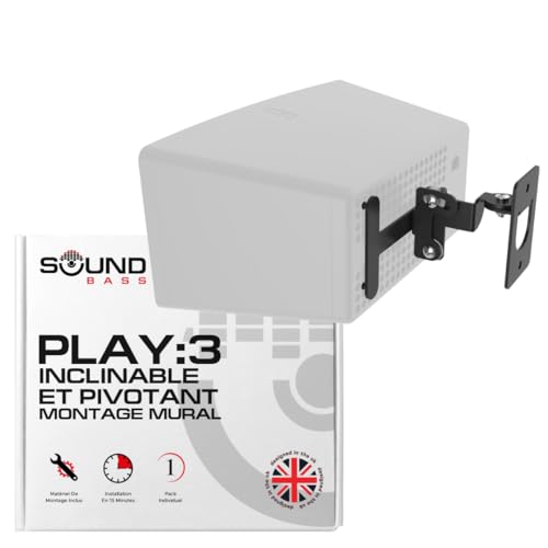 Fixation murale Play:3 Soundbass pour libérer de l'espace au salon et écouter votre musique