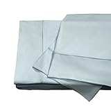 SHEEX - Midnight Label Sheets Set (Queen) Spa Blue - Cooling Sheets - Moisture Wicking - 1 Flat Cooling Sheet, 1 Fitted Cooling Sheet, 2 Pillow Covers - Wrinkle Free - Sleep Aid