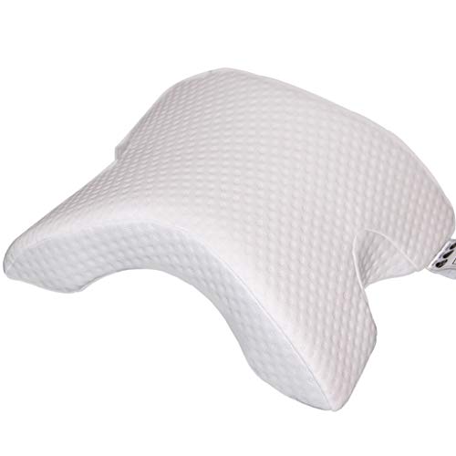 Illkjasfc Almohada de espuma viscoelástica con sisa antipalomas, almohada para dormir para siesta, multifunción, para cuello saludable, cojín